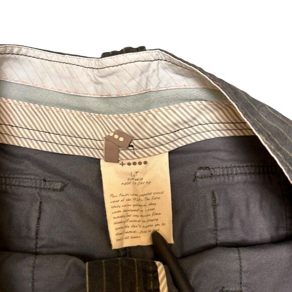 Three Dots Velvet Pull On Pants Charcoal Gray Size 10 Lagenlook Casual - Picture 5 of 13